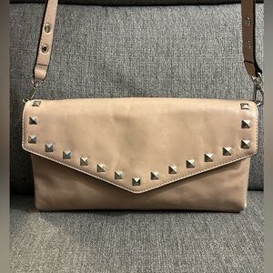 Cynthia Rowley leather studded crossbody bag